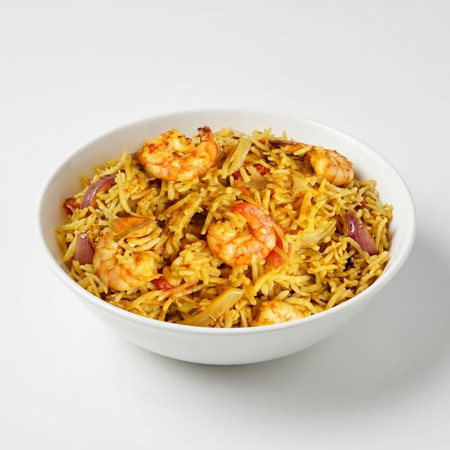 Shrimp Biryani.