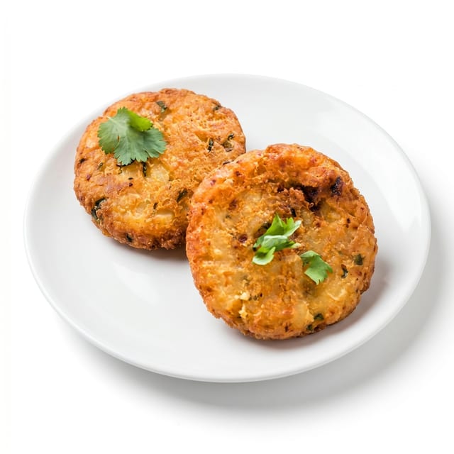 Crispy Golden Aloo Tikki.