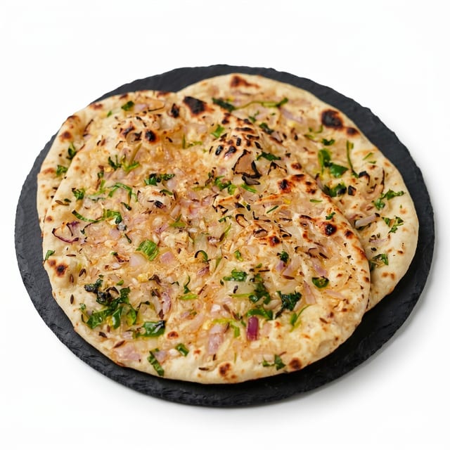 Tandoor-Baked Onion Naan.