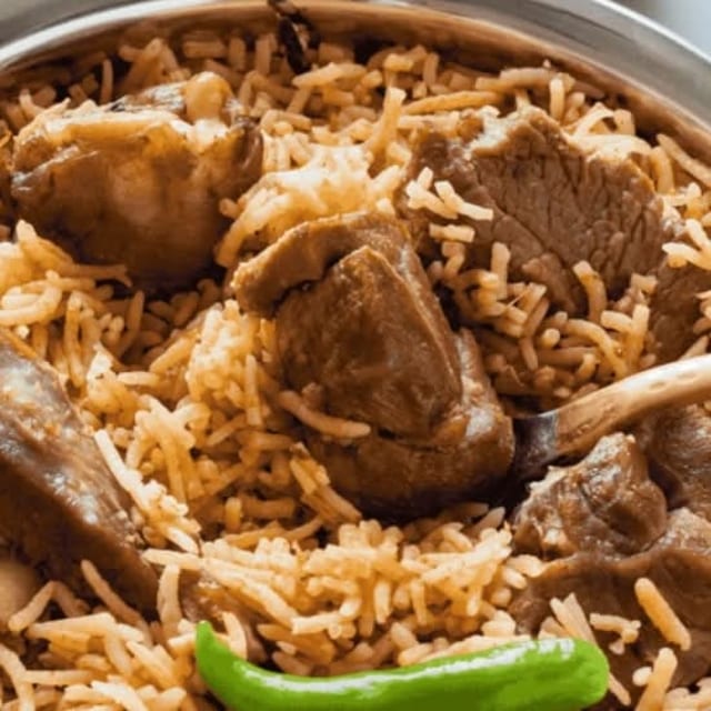 Goat Biryani.